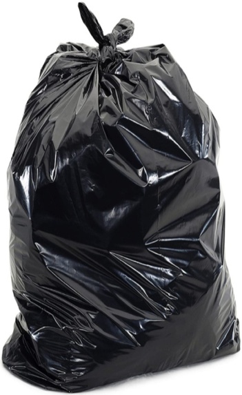 Black Rubbish Bin Bags 200x Extra Strong Heavy Duty Waste Refuse Sacks 18x29x38