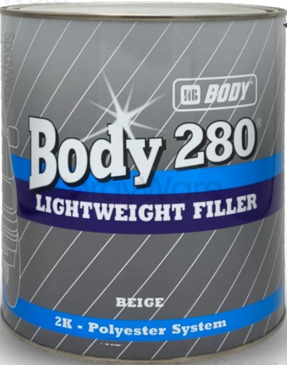 HB Body 280 Body Filler 3L 2K Lightweight Fast Drying
