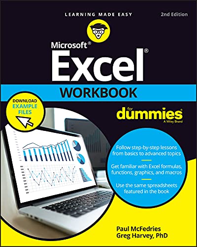 Excel Workbook For Dummies by Paul McFedries, Greg Harvey - 9781119832157