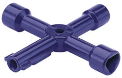 Draper 1x 4 Way Service Utility Key Garage Professional Standard Tool 65393 - Image 3