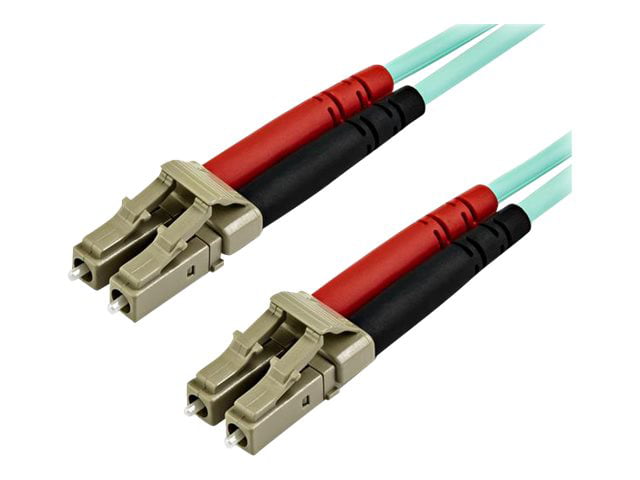Startech 7m LC/UPC to LC/UPC OM3 Multimode Fibre Optic Cable Aqua