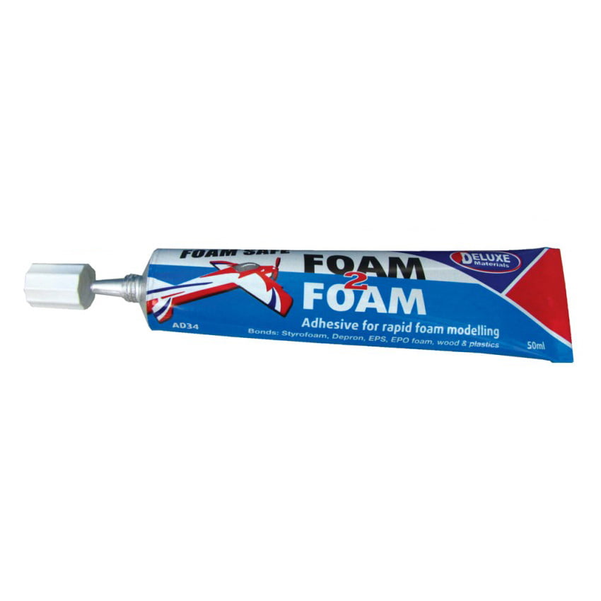 Deluxe Materials AD-34 Foam 2 Foam & Wood, Plastic Glue (Tube) 50ml