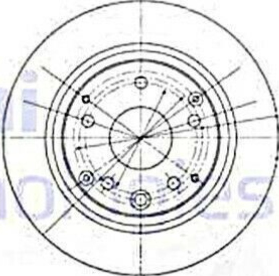 Genuine Delphi Rear Solid Brake Discs - BG4095 - New