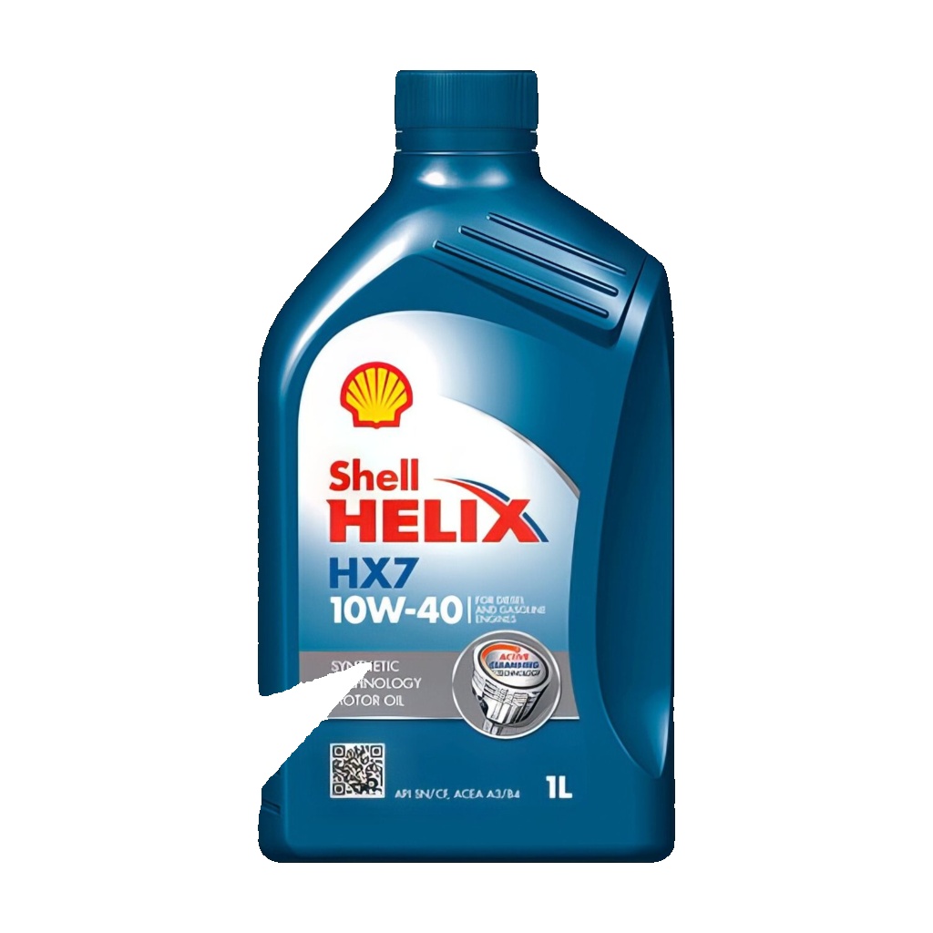 SHELL HELIX HX7 10W-40 SEMI SYNTHETIC ENGINE OIL ACEA A3 B4 API SN PLUS  5L
