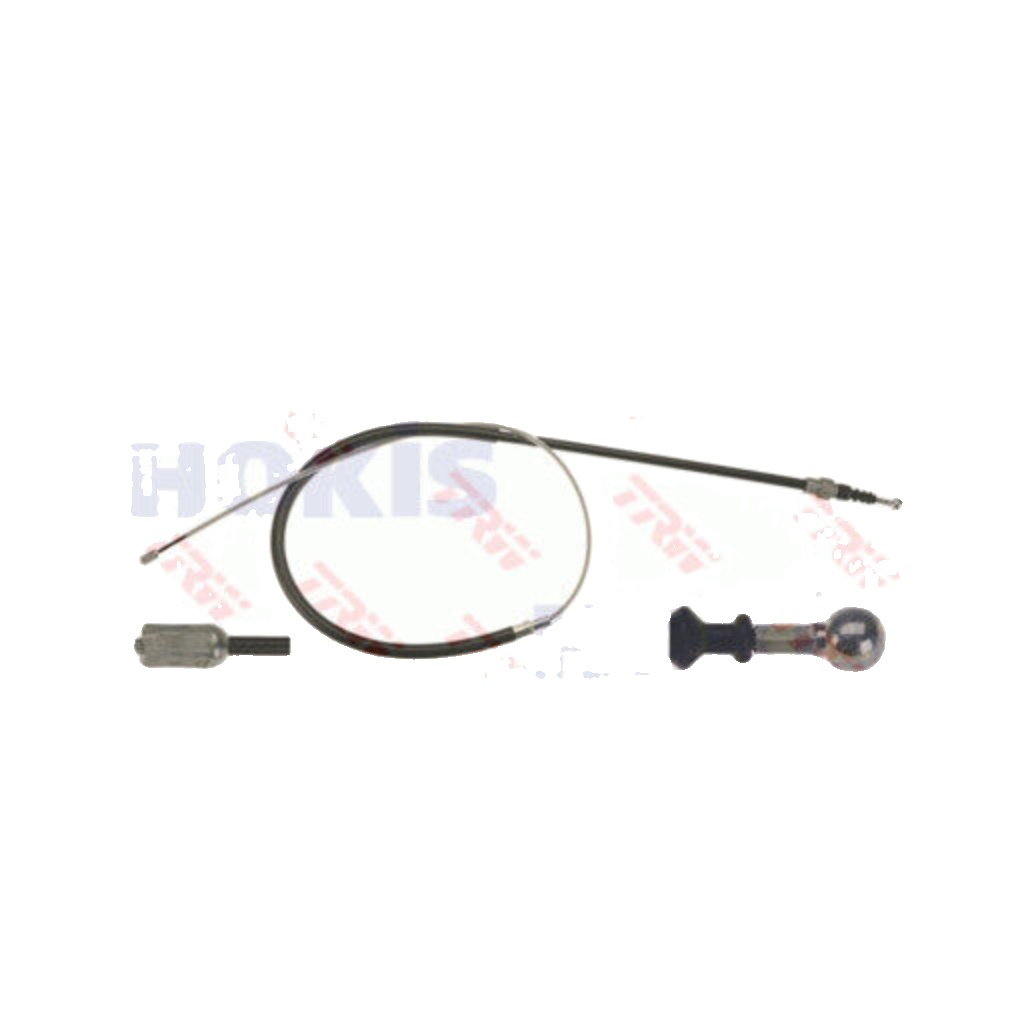 Left Rear TRW-OE GCH273 Cable Pull, parking brake for AUDI,SEAT,SKODA,VW
