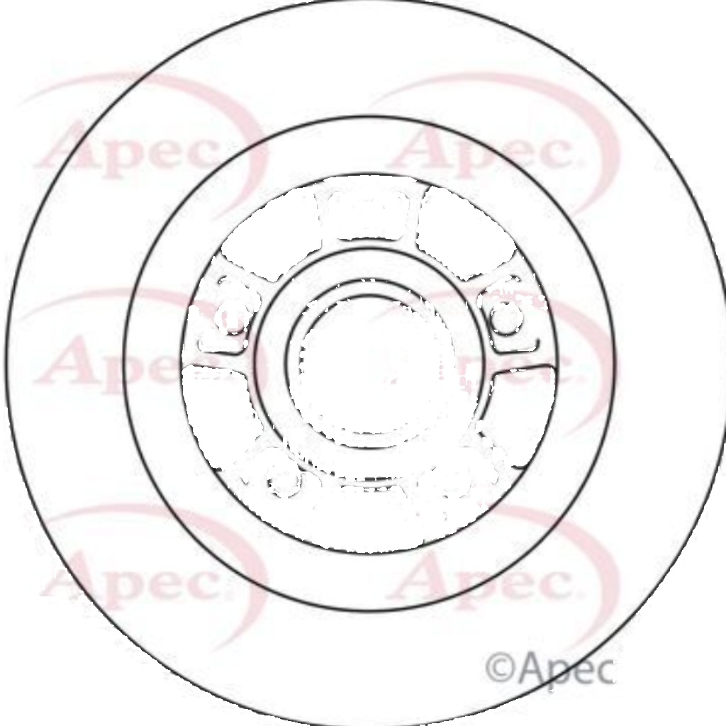Apec Brake Disc Rear Single 7701472838 7701713008 8200209774 8200367094 DSK2234