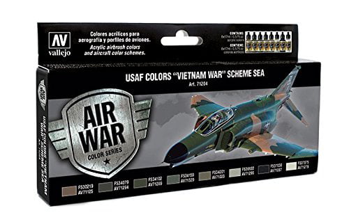 Vallejo 71.204 - Paint Set, USAF Vietnam War, Scheme SEA - New