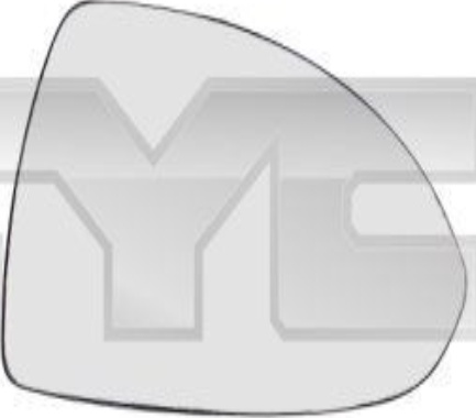 Mirror insert glass Left Aspherical 325-0092-1 TYC for OPEL CORSA D CORSA E