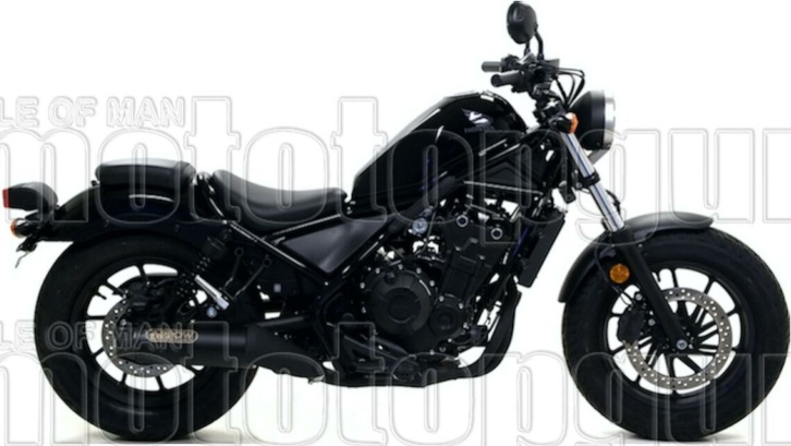 Exhaust Arrow App Rebel Black F Carbon HONDA CMX 500 2020   2022
