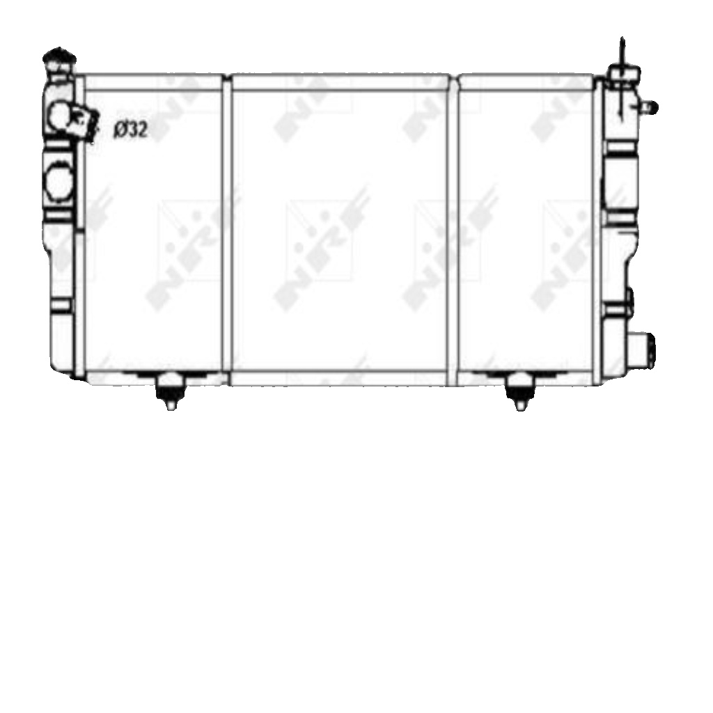NRF 507120 Radiator, engine cooling for PEUGEOT
