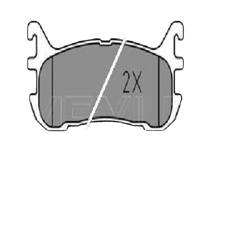 Rear MEYLE GERMANY 025 233 8713/W Brake Pad Set, disc brake for MAZDA