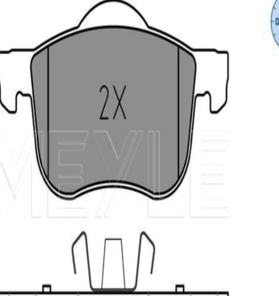 Original MEYLE Brake Pad Set Disc Brake 025 230 7318 For Volvo