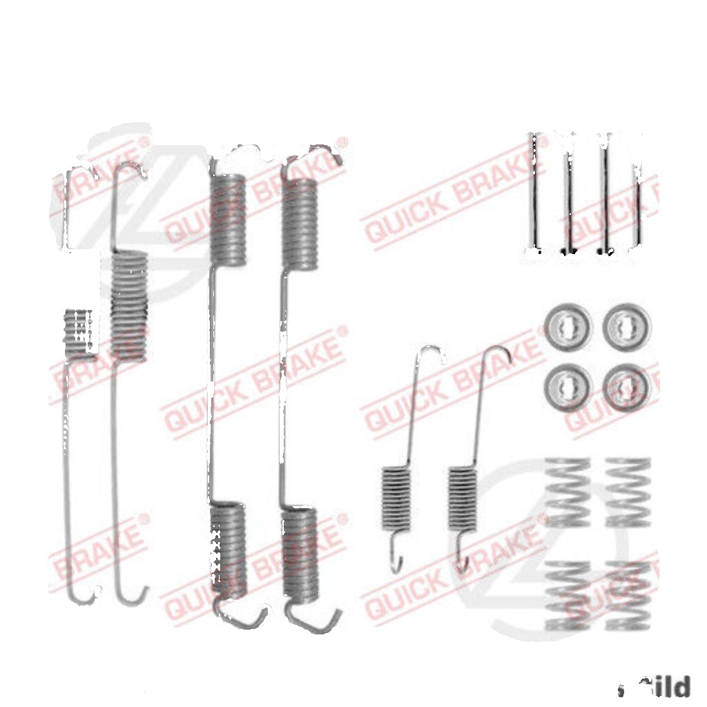 Rear QUICK BRAKE 105-0689 Accessory Kit, brake shoes for CITROËN,FIAT,PEUGEOT