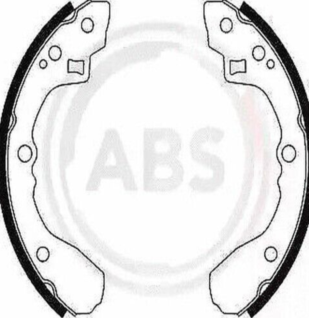 Brake shoes 8505 A.B.S. for MAZDA 626 Mk II 626 Mk II Hatchback 626 II Coupe