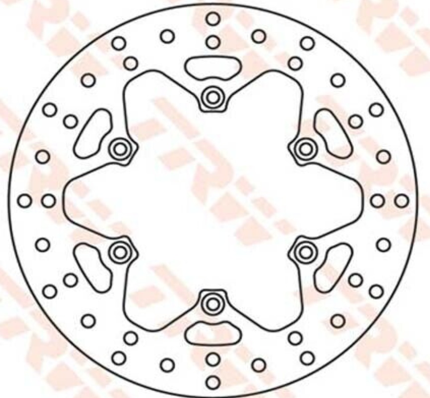 Free Shipping TRW MST 333 Brake Disc For Motorcycle Parts Accessories