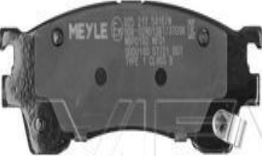 Original MEYLE Brake Pad Set Disc Brake 025 217 5416/W for FORD USA Mazda