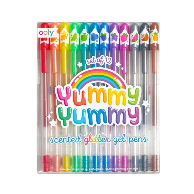 Yummy Scented Glitter Gel Pens X12