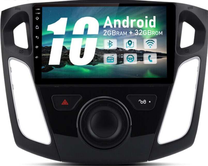 1+32GB 9""Android 12 Autoradio For Ford Focus 2011-2019 GPS Navi SWC DAB+ FM RDS