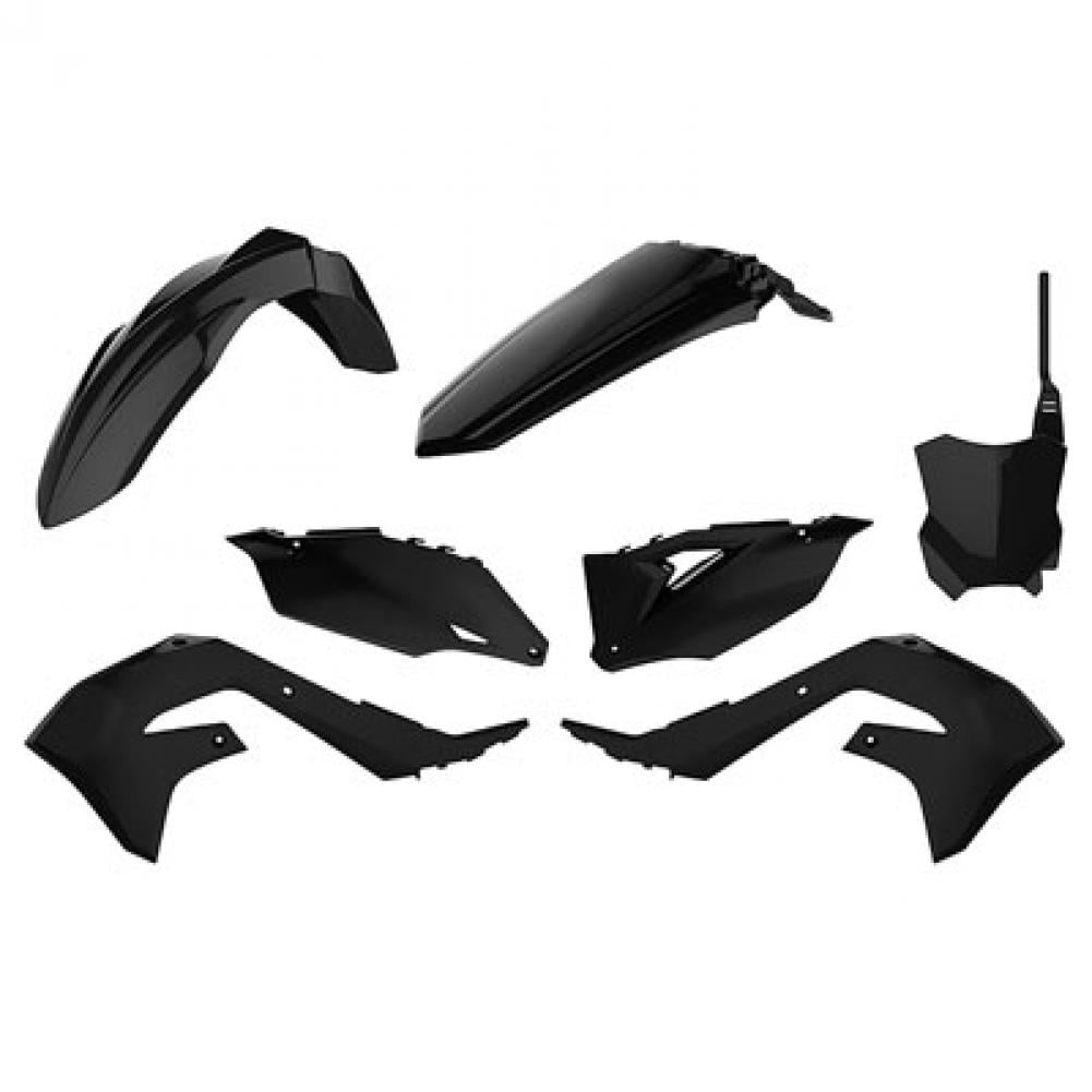 Free Shipping Plastic Kit Polisport KX 450 19 Black for Motorcycle Spare Parts