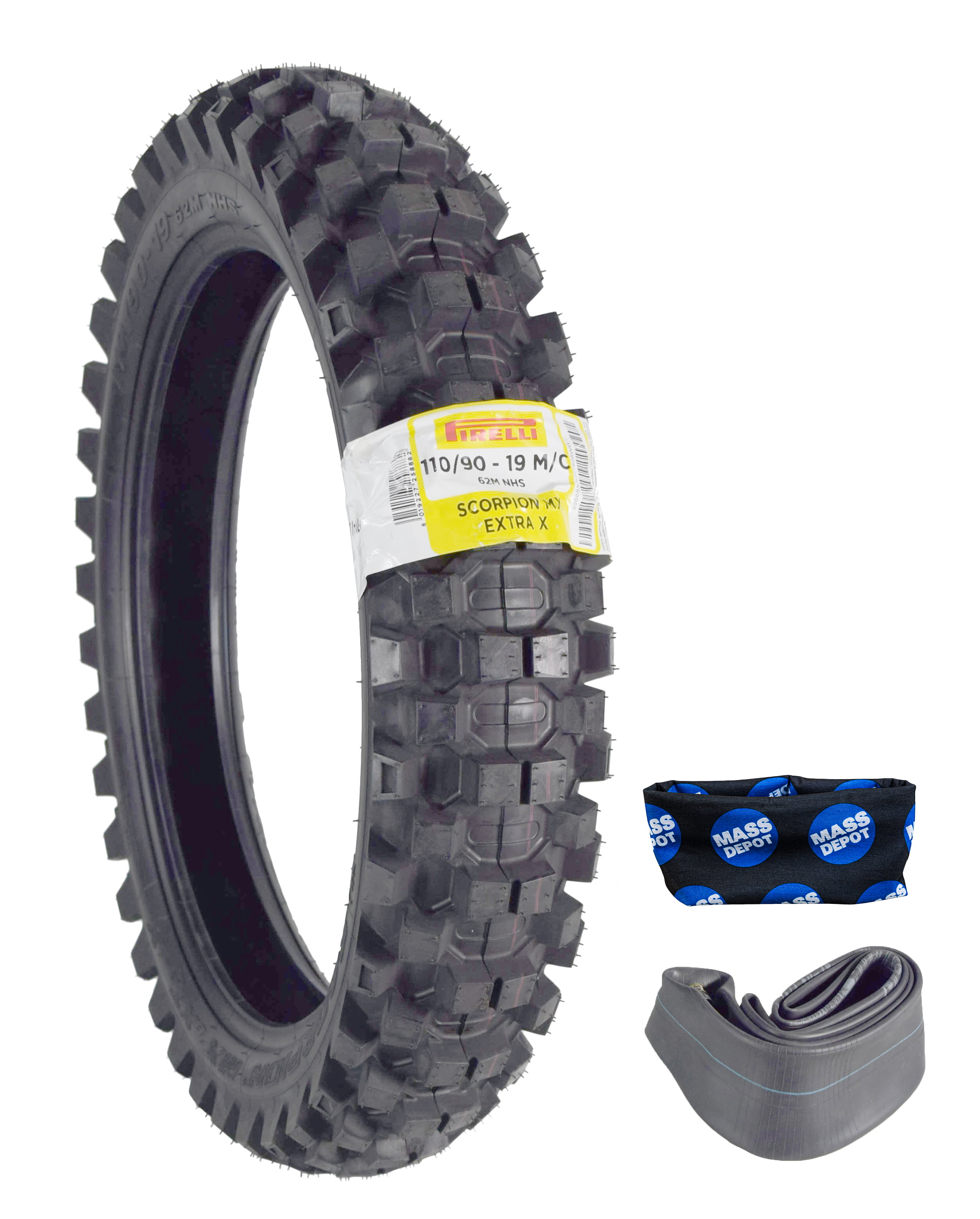 TYRE PAIR PIRELLI 70/100-17 MX32 MID S + 110/90-19 MX EXTRA X - Image 4