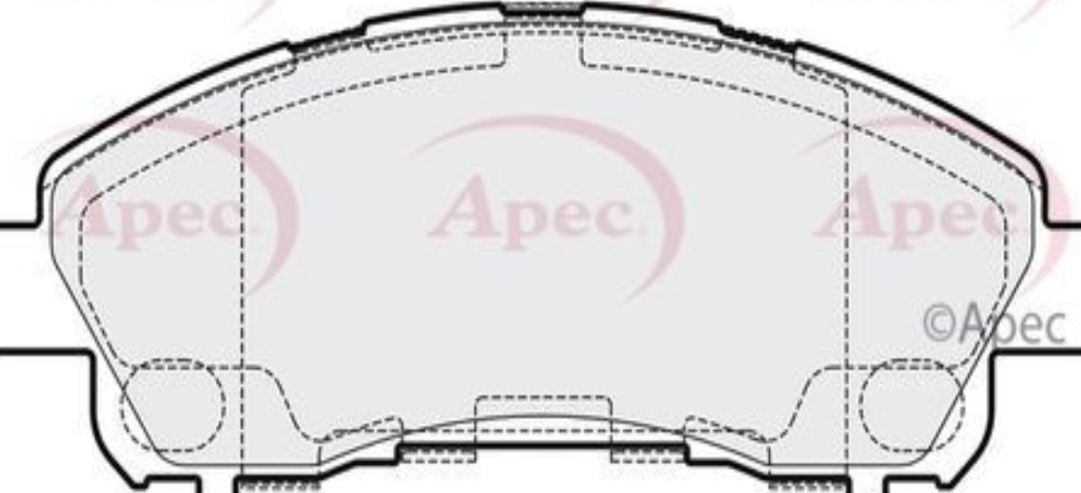 Apec Brake Pad PAD2183 Fits Mitsubishi - Designed to Meet or Exceed OE Standards