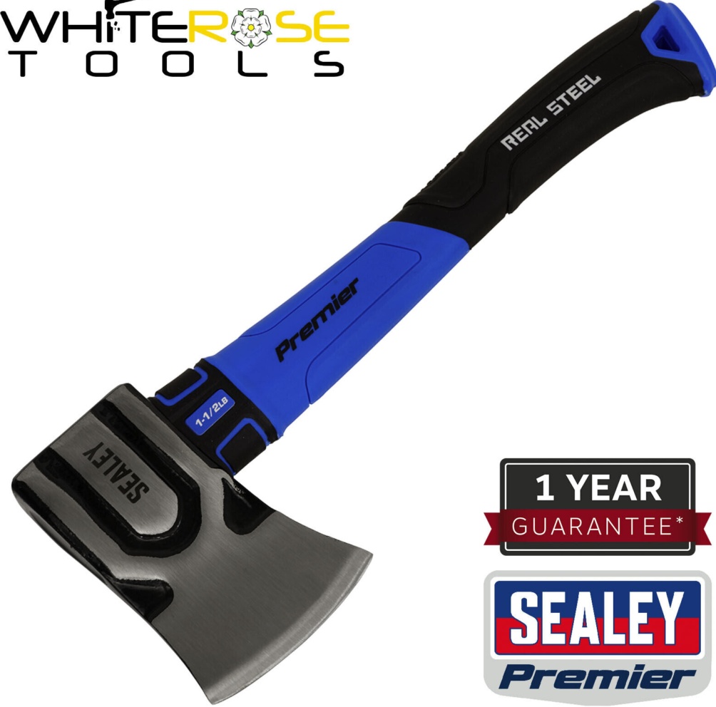 Sealey AXG98 Premier Hand Axe with Fibreglass Shaft 1.5lb
