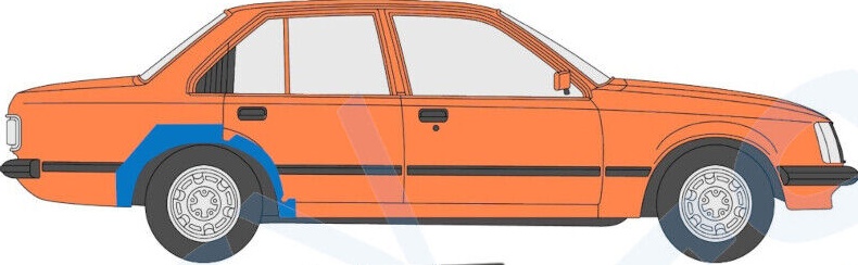 OPEL REKORD E VAUXHALL CARLTON 1977-1982 REAR WHEEL ARCH REPAIR PANEL / LEFT