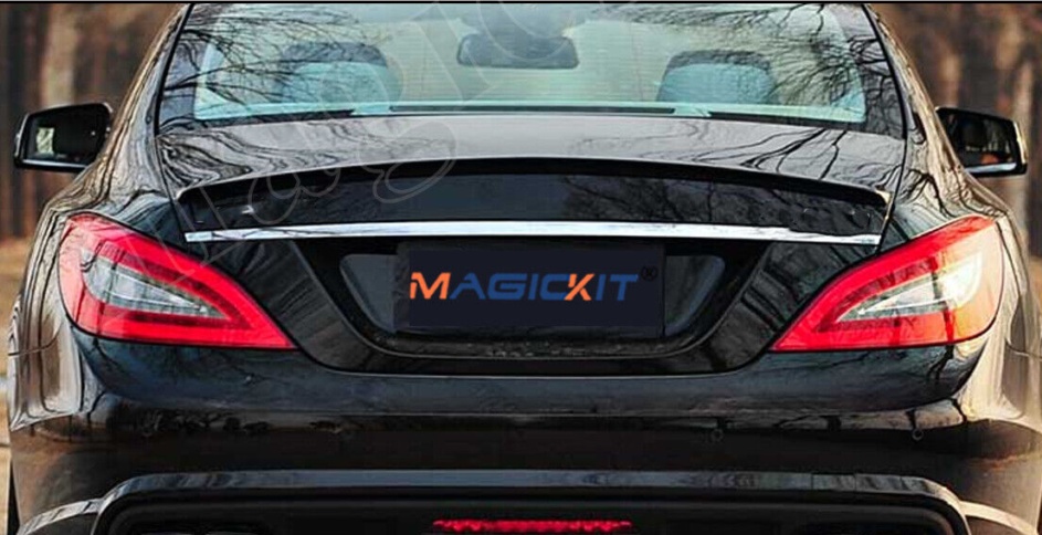 FOR MERCEDES CLS W218 C218 AMG STYLE REAR TRUNK BOOT SPOILER 11-18 GLOSS BLACK