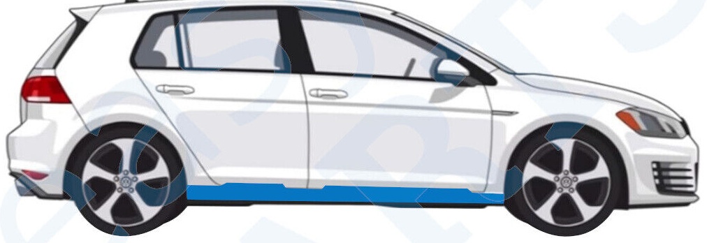 VOLKSWAGEN GOLF 7 VII 2012- 5 DOOR FULL SILL REPAIR ROCKER PANEL / RIGHT RH