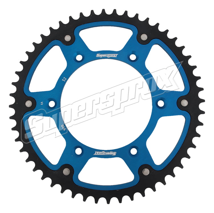 Supersprox Stealth Blue 52 D Crown For Motorcycle Parts Accessories