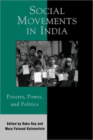 Social Movements in India by Raka Ray, Mary Fainsod Katzenstein - 9780742538436