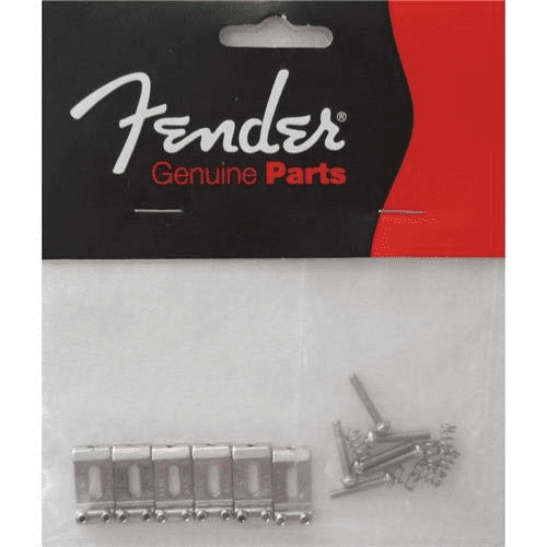 Fender American Standard Stratocaster Fender Stamped Bent Sheet Saddle Set (Nic…