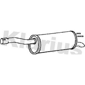 Klarius box with tail pipe fits Fiat doblo 1.2 01-03 FT741X
