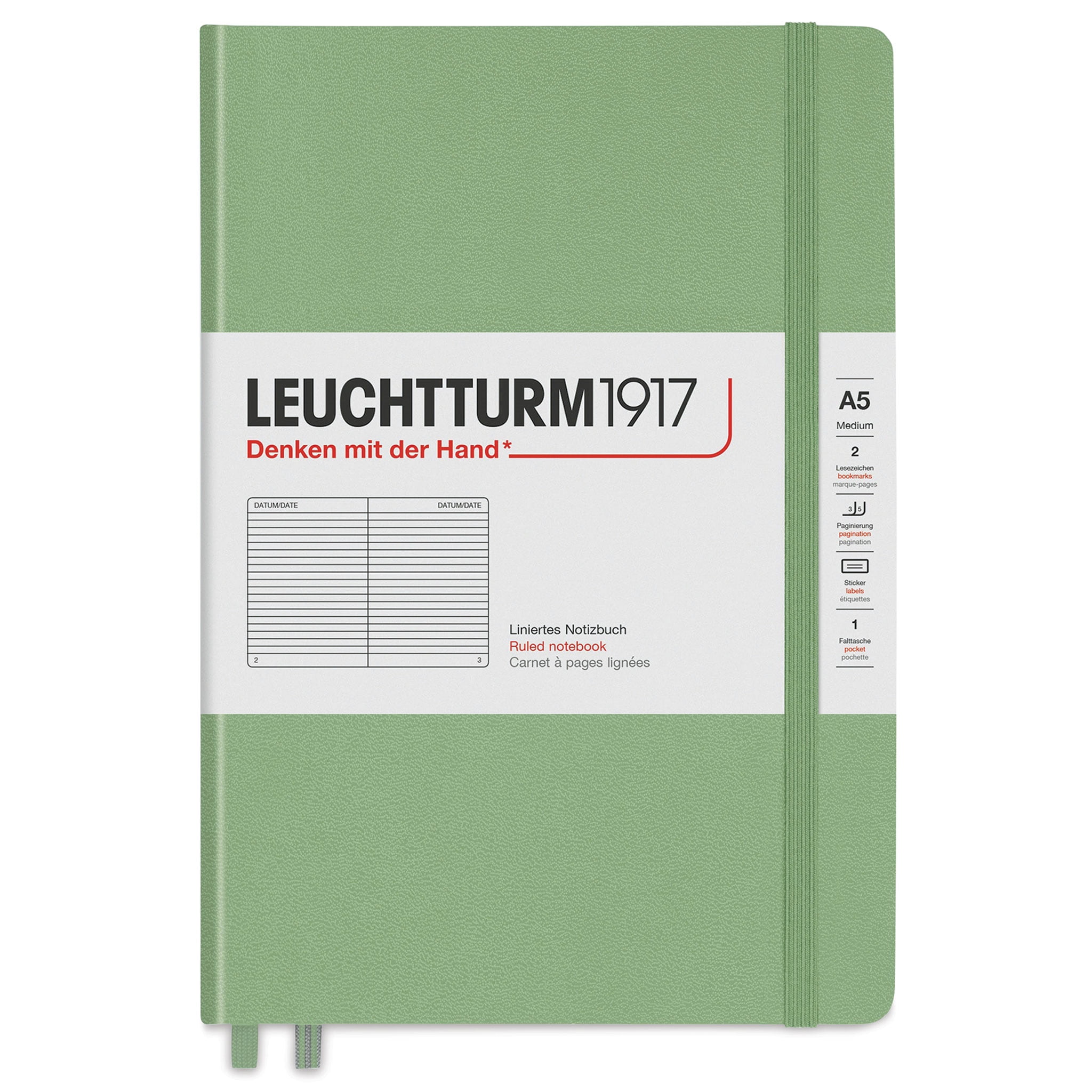 Sage Medium Ruled Notebook