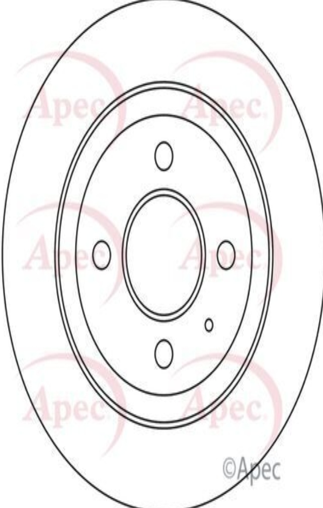 Braking System Brake Disc APEC DSK3026 Front Vented Fits Chevrolet Aveo
