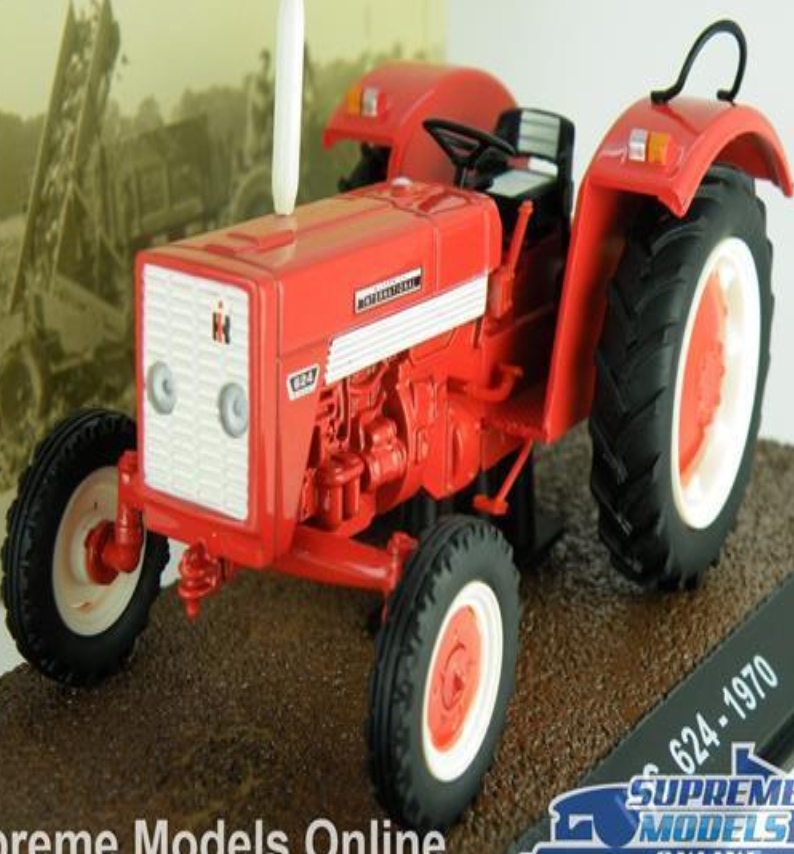 IHC 624 TRACTOR MODEL VEHICLE 1:32 SCALE 1970 IXO 7517028 RED FARMING K8