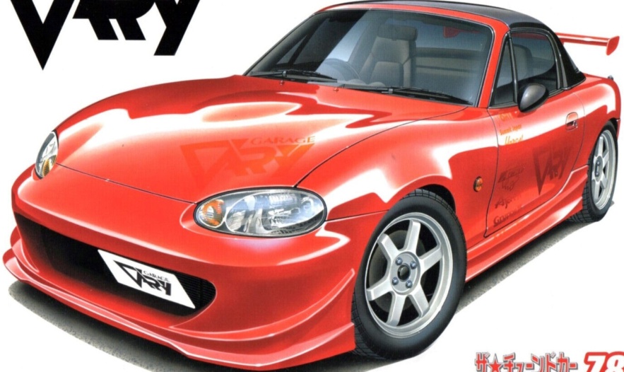 1:24 Scale Aoshima Mazda Garage Vary NB8C Roadster Model Kit - MX5 DRIFT EUNOS
