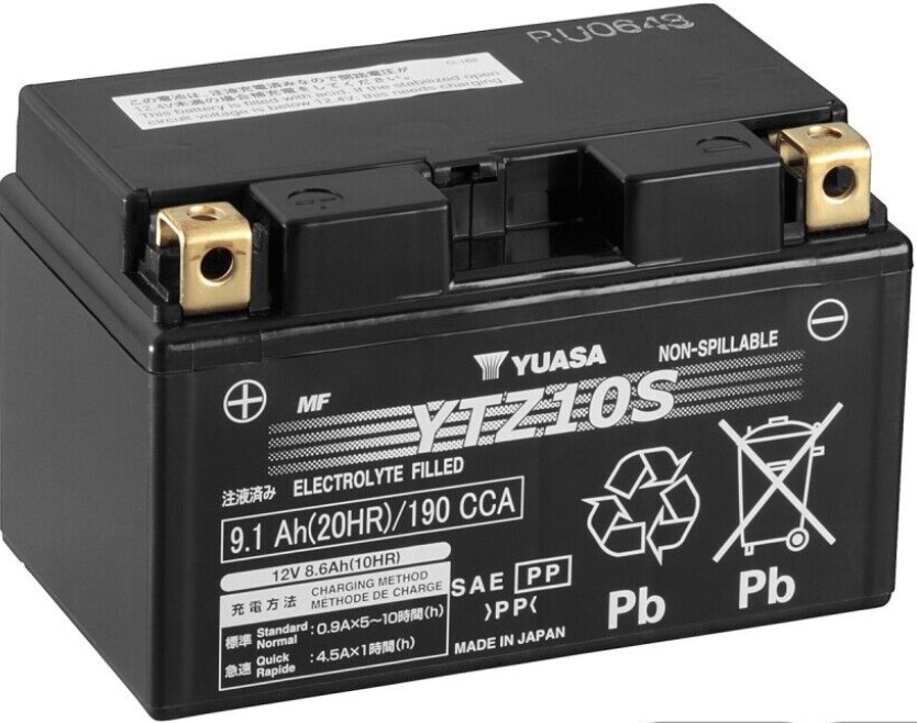 Genuine Yuasa YTZ10S High Power AGM GEL Motorbike Motorcycle Battery YTZ10-BS