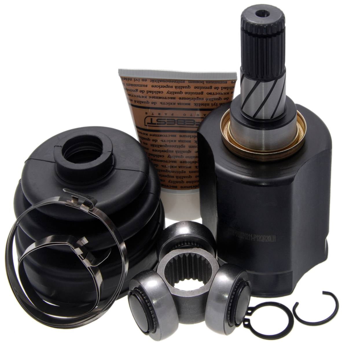 Driveshaft CV joint transmission sided 0211-P12QR20LH FEBEST for NISSAN PRIMERA