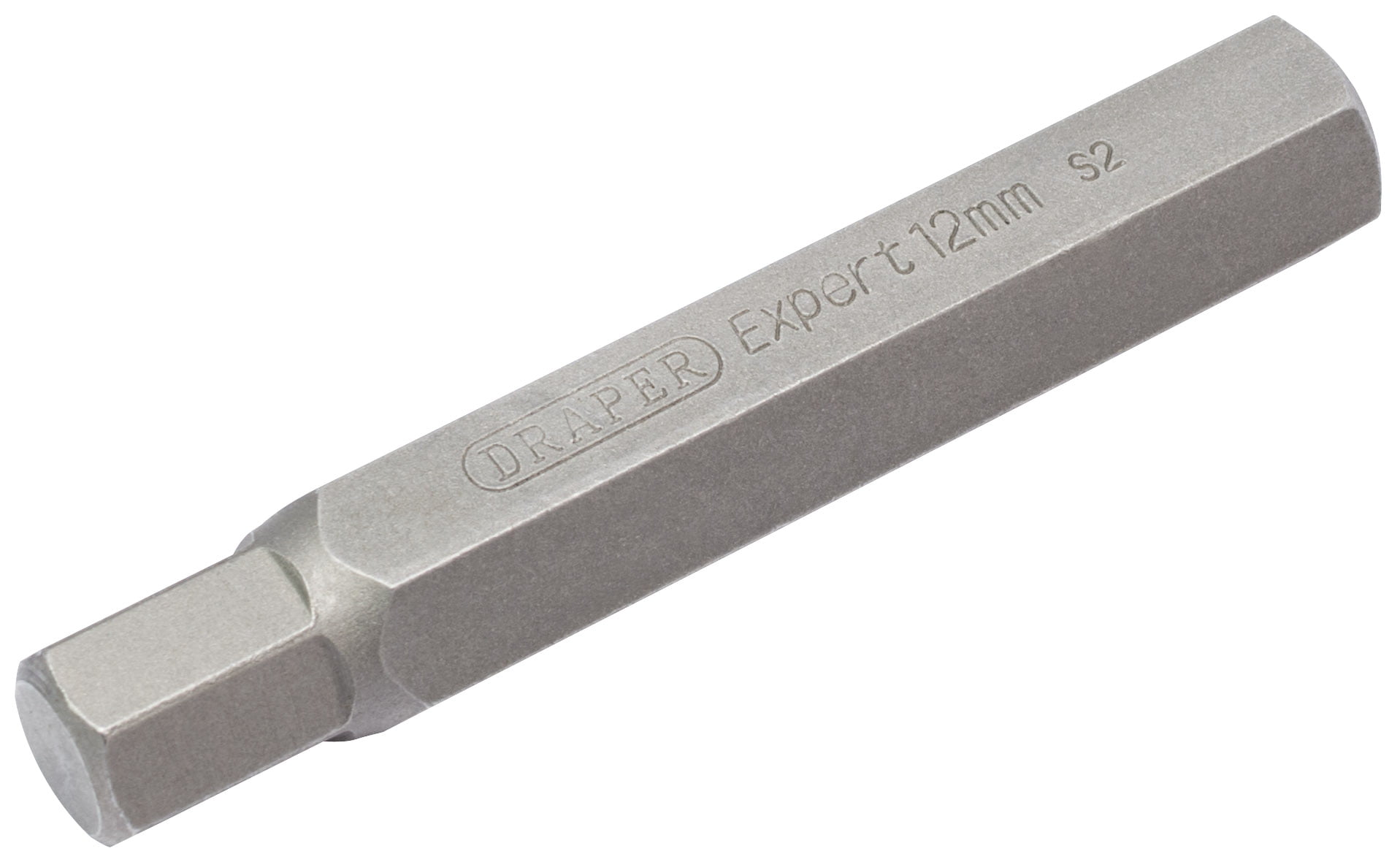 Draper 33338 12mm x 75mm Hexagonal 10mm Insert Bit for Mechanics Bit Sets