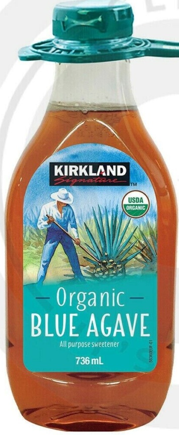 Kirkland Signature Organic Blue Agave Sweetener Vegan Syrup  2 x 736ml NEW