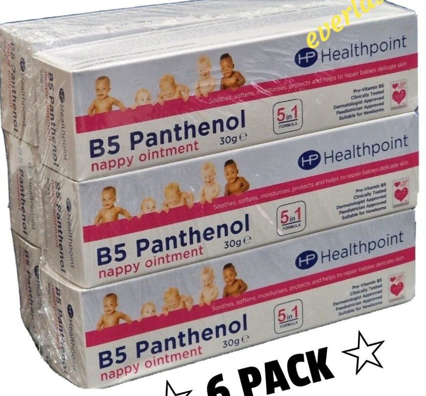 B5 Panthenol Nappy Care Ointment Baby Diaper Skin Rash Gentle Heal Cream 12x 30g