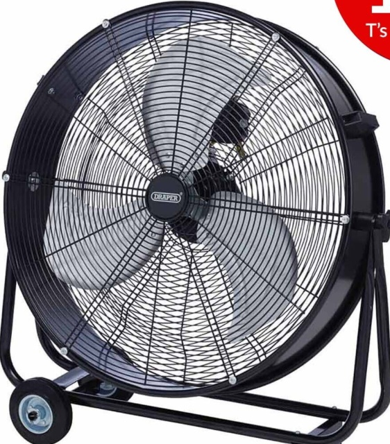 Draper 03365 110V Drum Fan 24""/610mm 125W