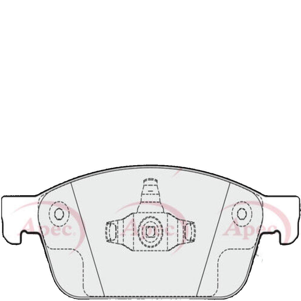 Brake Pad Set For Disc Brake Front For ATE Braking System Fits Ford APEC PAD1949