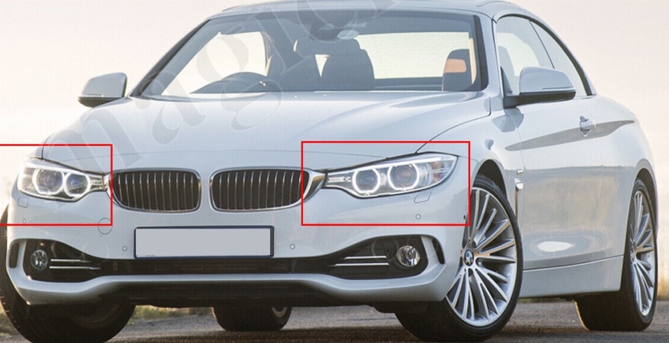 Left+Rigjt Headlight Lens Light Cover For BMW 4 Series F32/F33/F36/F80/F82 13-17