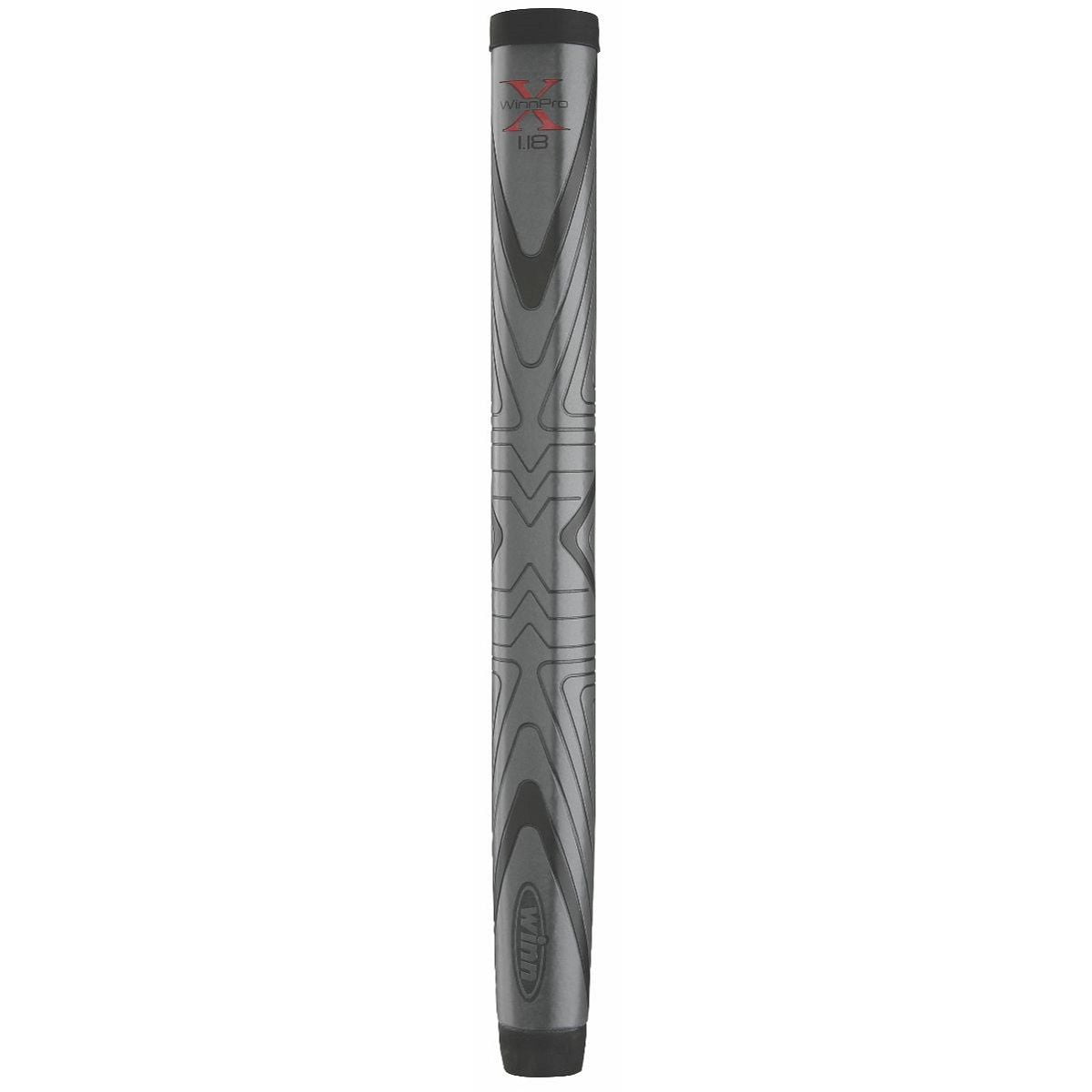 Winn Pro X 1.18"" Midsize Paddle Lite Putter Grip - Dark Grey + FREE TAPE