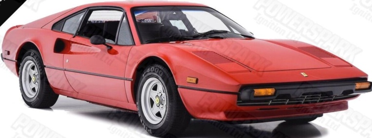 Ferrari Red Performance HT Leads 8mm Double Silicone 308 GTB and GTS 208 GT4