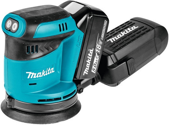 MAKITA DBO180RTJ 18v Orbital sander 125mm dia pad