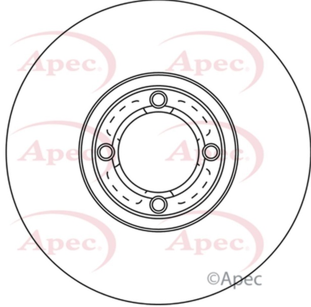 Apec Front Brake Disc DSK239 - OE High Quality Precision Engineered Part