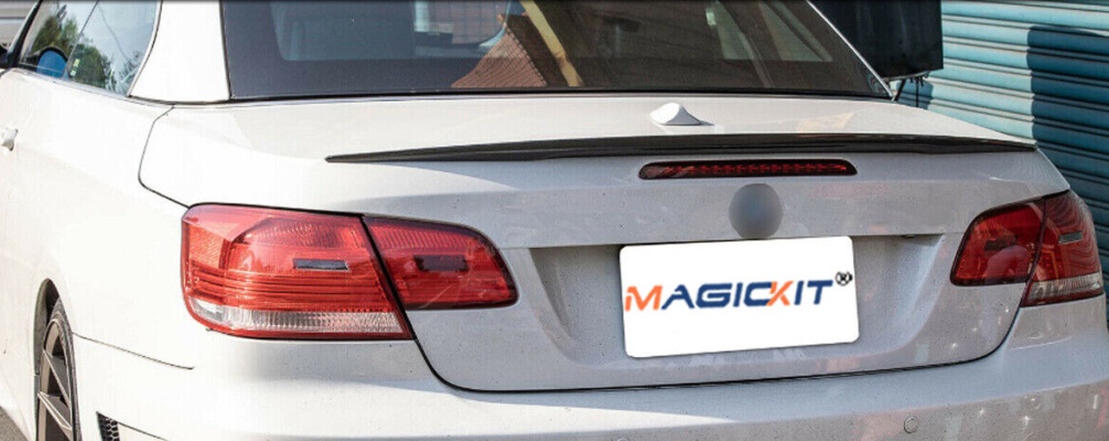 FOR BMW 3er E93 M3 CONVERTIBLE M PERFORMANCE STYLE REAR BOOT SPOILER GLOSS BLACK